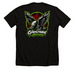 Reaper Eagle, a Solid Black Blend Premium Unisex Tee (back-view)