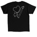 Sensitive Hearts Pocket Logo, a Black Classic Unisex Tee (back-view)
