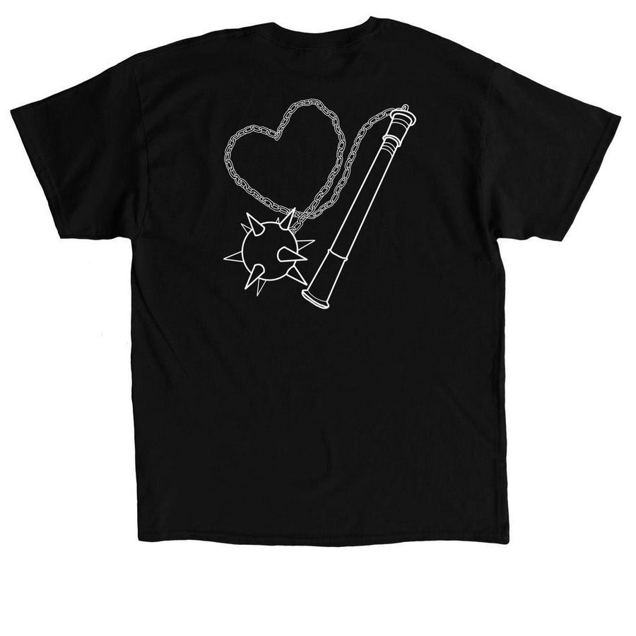 Sensitive Hearts Pocket Logo, a Black Classic Unisex Tee (back-view)
