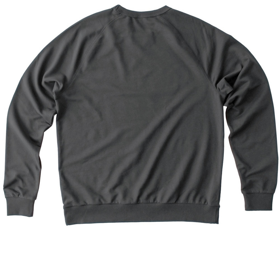 They don't even know..., a Terrain Grey Allmade Organic French Terry Crewneck Sweatshirt (back-view)