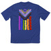 2026 Pride Lei Activewear Shirt, a True Royal Classic Performance Tee (back-view)