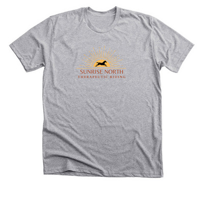 SUNRISE NORTH THERAPEUTIC RIDING, a Athletic Heather Premium Unisex Tee