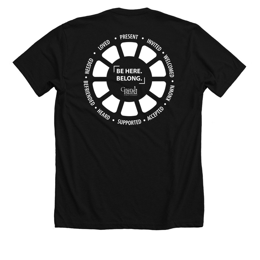 GIPS ASD, a Solid Black Blend Premium Unisex Tee (back-view)