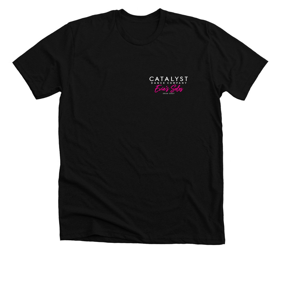 Evie Solo, a Solid Black Blend Premium Unisex Tee