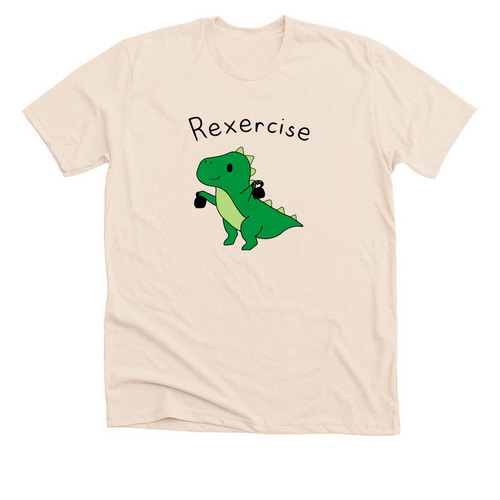 Rexercise!, a Heather Soft Cream Premium Unisex Tee