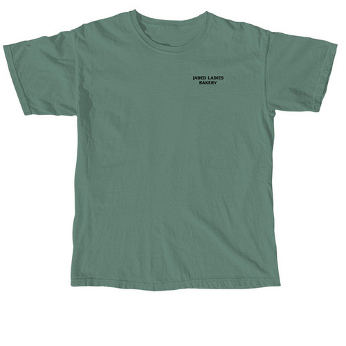 The Jaded Ladies Bakery, a Light Green Comfort Colors Unisex Tee