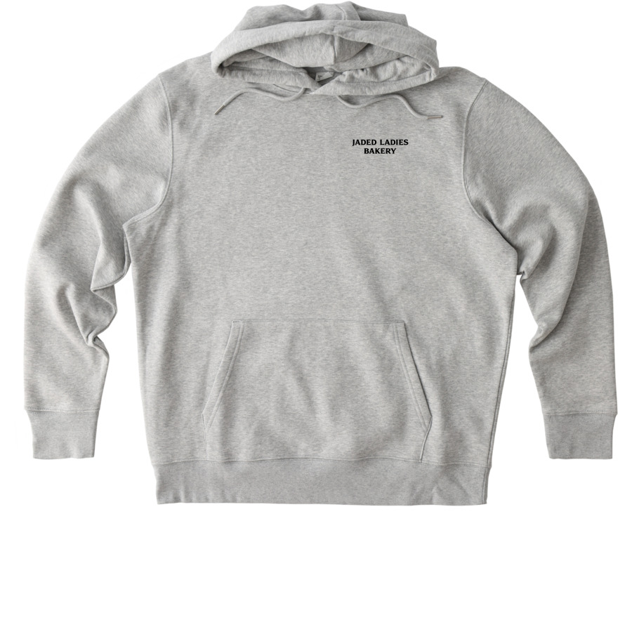 The Jaded Ladies Bakery, a Heather Grey Stanley/Stella Unisex Cruiser 2.0 Pullover Hoodie