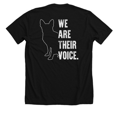 We are Their Voice Chi - Dark, a Solid Black Blend Premium Unisex Tee