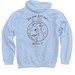 Wilbur!!, a Light Blue Pullover Hoodie (back-view)