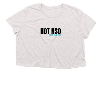 HOT NSO, a Heather Dust Women?s Flowy Cropped Tee