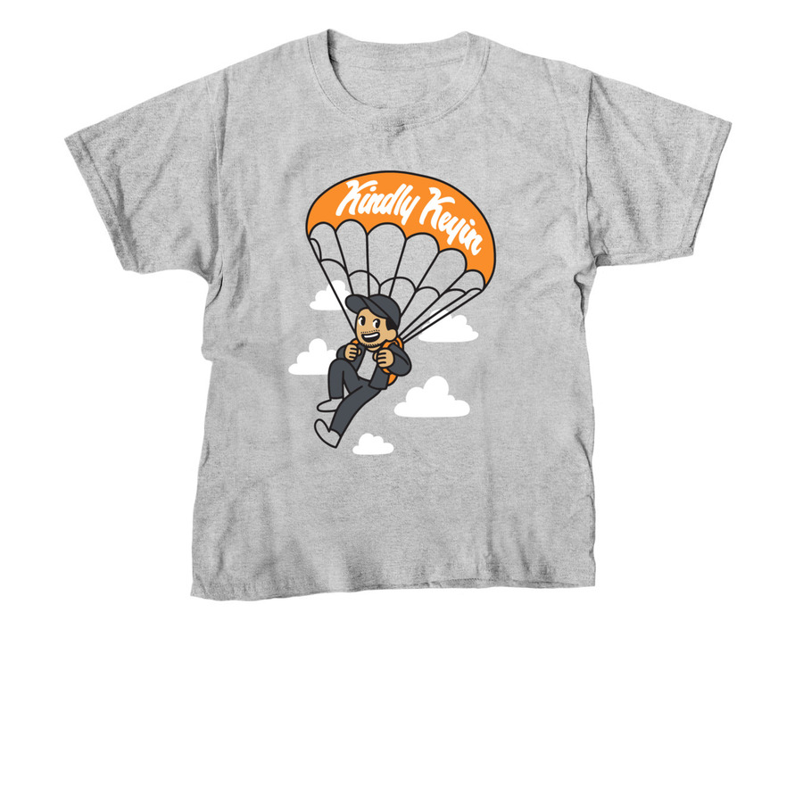 Kindly Keyin Sky High Design, a Sport Grey Youth Unisex Tee