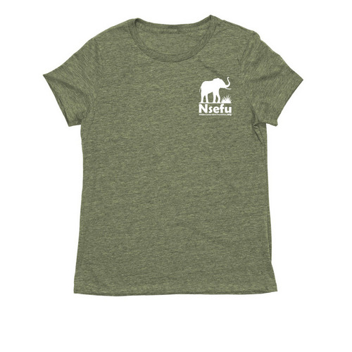 Women's T w/ logo, a Olive You Green Allmade Eco Triblend Women?s Tee