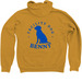 Benny, a Heather Mustard Zip Up Hoodie (back-view)