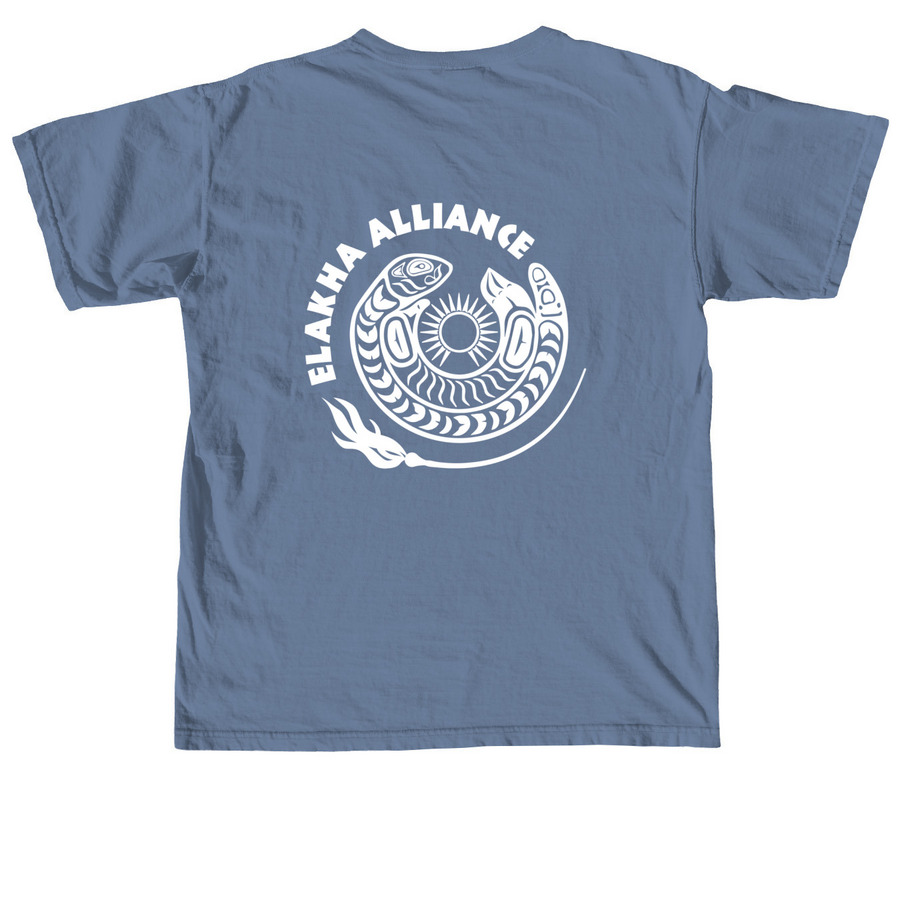 2024 Giving Tuesday Fundraiser, a Blue Jean Comfort Colors Unisex Tee (back-view)