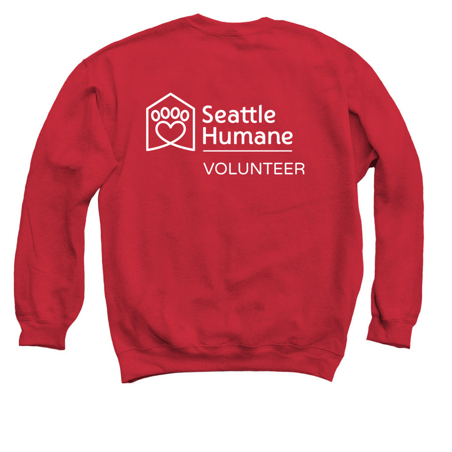Volunteer Outerwear&nbsp;, a Red Crewneck Sweatshirt (back-view)