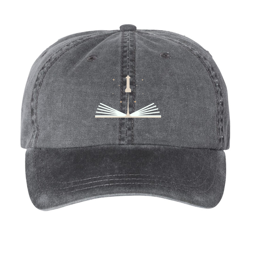 Reader Caps, a Black Printed Pigment Dye Baseball Cap