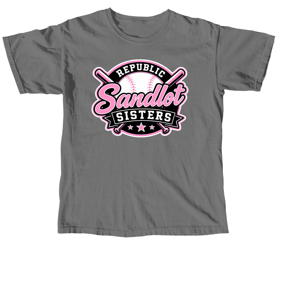 Republic Sandlot Sisters Sponsors, a Grey Comfort Colors Unisex Tee