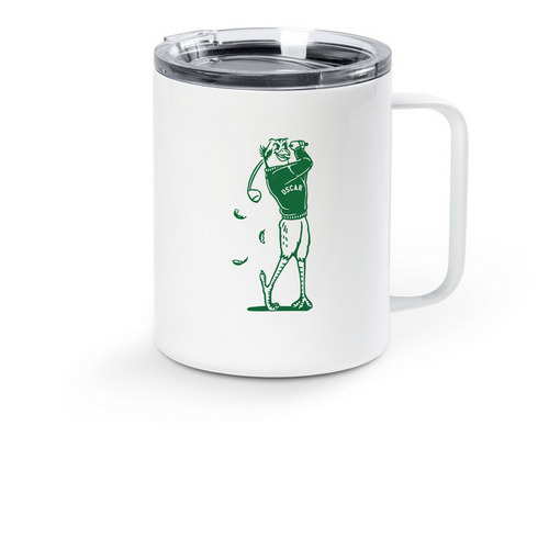 Oscar?s Birdie Bash ? Travel Mug, a White Stainless Steel Travel Mug