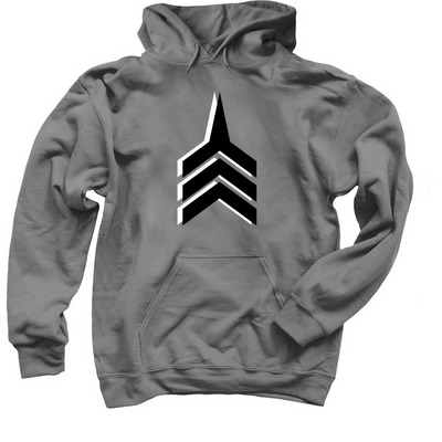 Adult Sweatshirts and Hoodies- Black logo, a Charcoal Pullover Hoodie