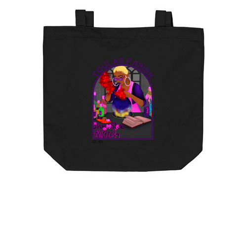 She She's Kitchen Tote, a Black Organic Cotton Tote Bag