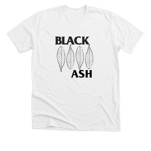 BLACK ASH, a Solid White Blend Premium Unisex Tee