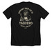 New VT Tshirt, a Solid Black Blend Premium Unisex Tee (back-view)