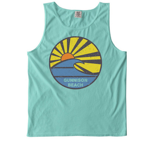 Gunnison Beach Tank, a Chalky Mint Comfort Colors Tank Top