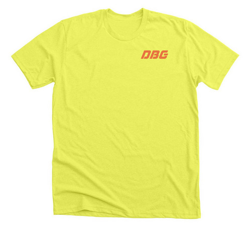 Retro Rhib, a Neon Yellow Premium Unisex Tee