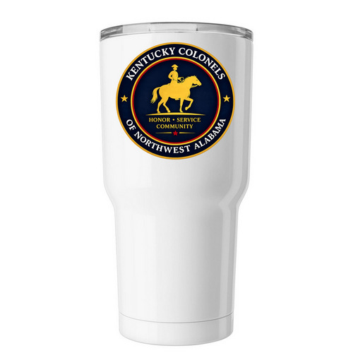 KCNA Tumbler, a White Insulated Tumbler