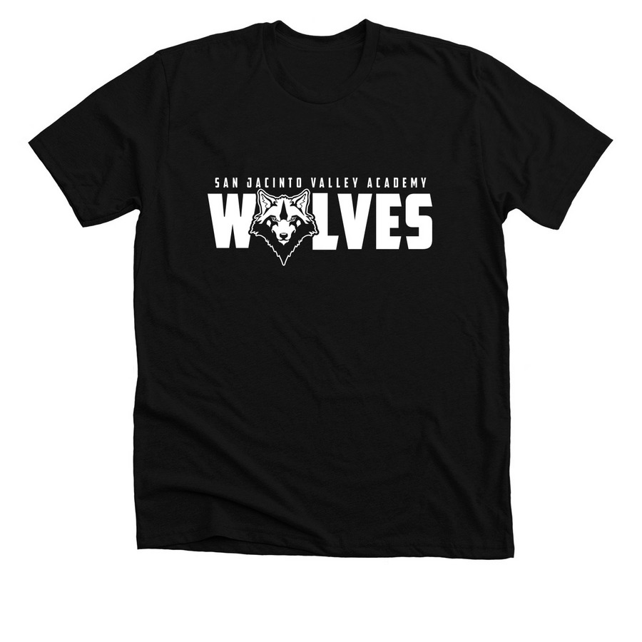 Wolves Design, a Solid Black Blend Premium Unisex Tee