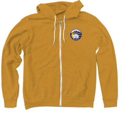 Small Logo Hoodies, Sweatshirts & Tees&nbsp;, a Heather Mustard Zip Up Hoodie