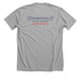 America 250, a Athletic Heather Premium Unisex Tee (back-view)