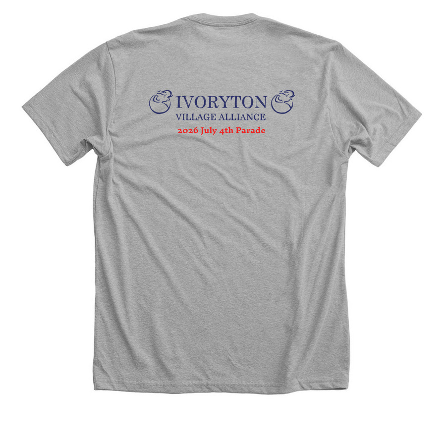 America 250, a Athletic Heather Premium Unisex Tee (back-view)