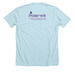 PWS is rare HOPE is not! Adult Shirts, a Heather Ice Blue Premium Unisex Tee (back-view)