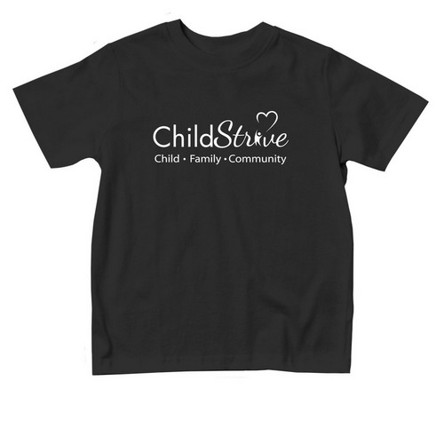 Toddler, White Logo, a Black Toddler Tee