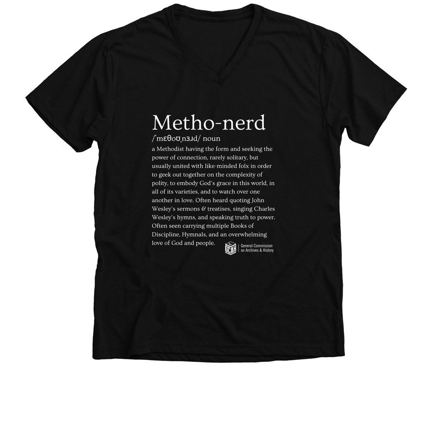 Metho-Nerd TShirt, a Solid Black Blend Premium V-Neck Tee