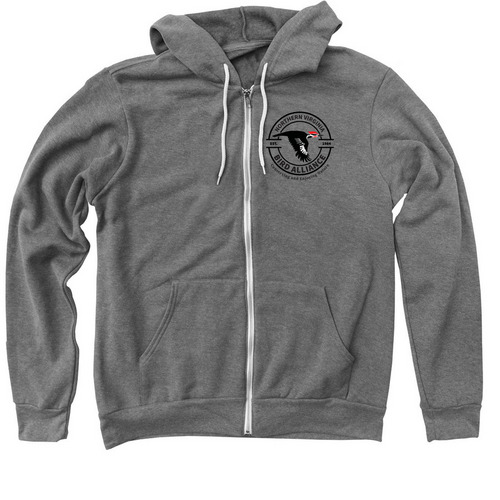 NVBA Official Zips, a Deep Heather Zip Up Hoodie