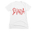 SEVARIA logo, a White Women's Slim Fit Tee