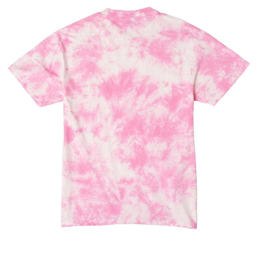 Raccoon Appreciation Day, a Bright Pink Crystal Tie Dye Tee (back-view)