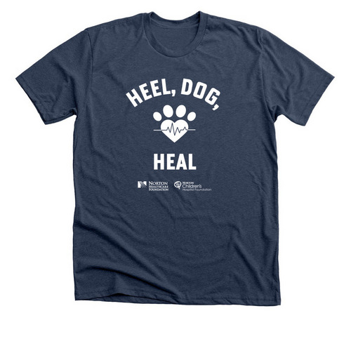 2026 Heel, Dog, Heal T-shirt, a Heather Navy Premium Unisex Tee