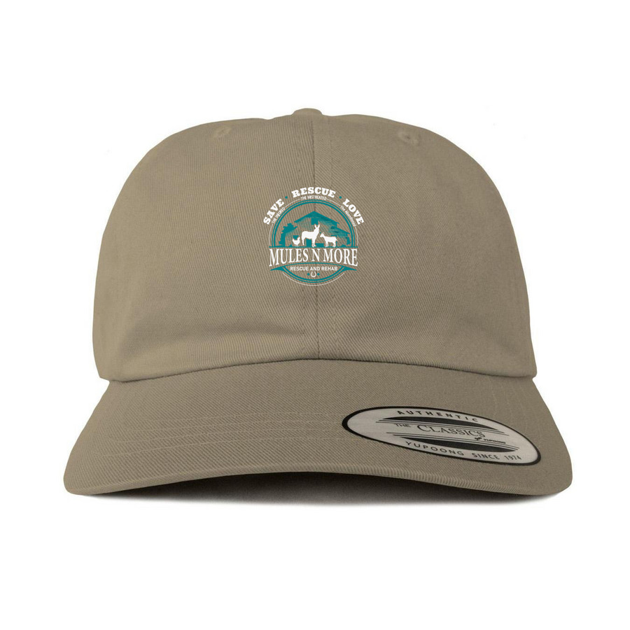 Logo- Hats, a Khaki Printed Classic Baseball Cap