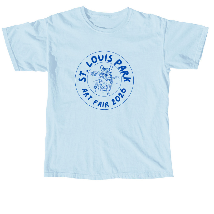 SLP Art Fair 2026 T-Shirt, a Chambray Comfort Colors Unisex Tee