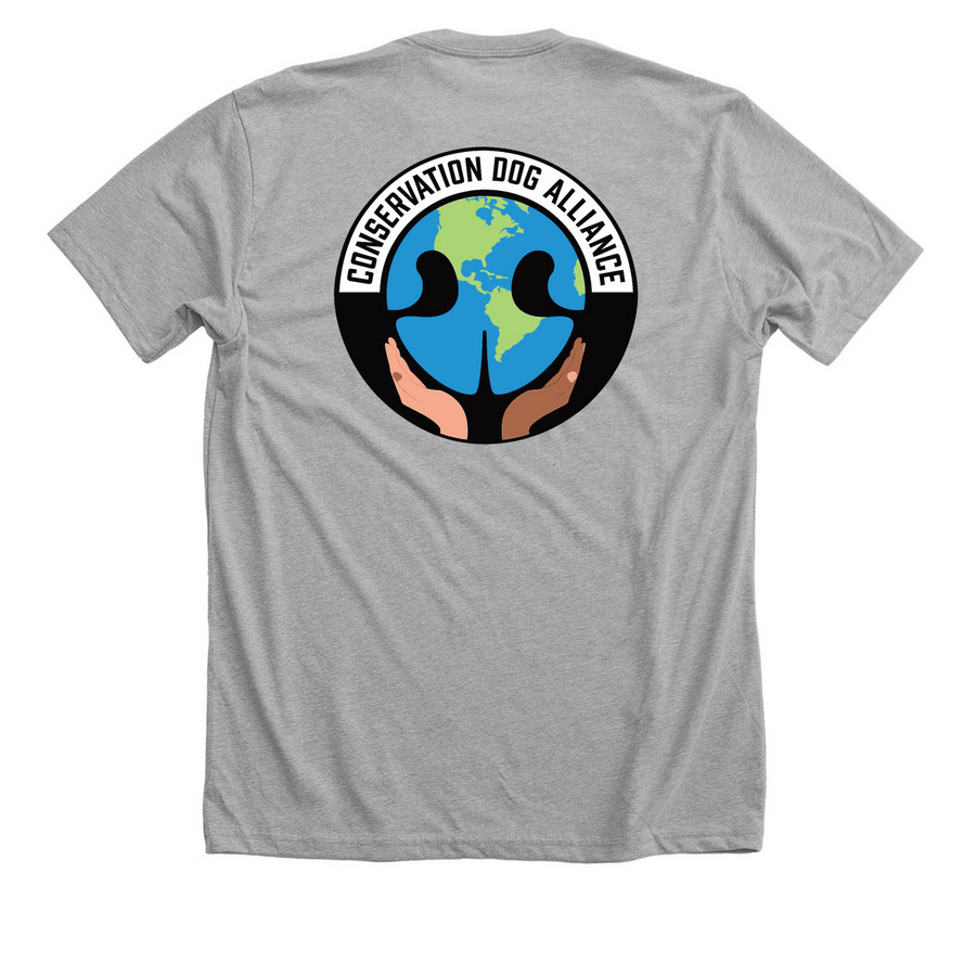 CDA Logo Apparel Design 1, a Athletic Heather Premium Unisex Tee (back-view)