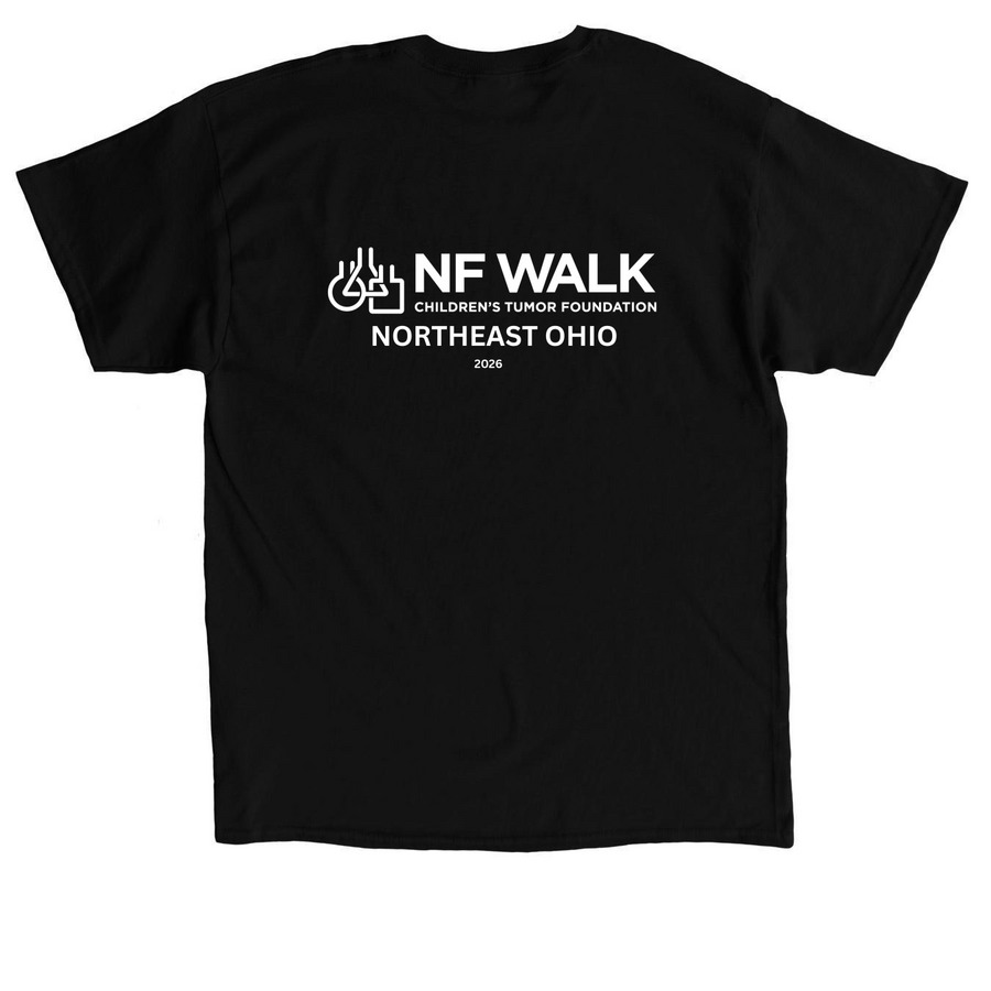 NF Walk Northeast Ohio 2026, a Black Classic Unisex Tee (back-view)