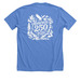 2026 Glacier Classic Llama Show, a Heather Columbia Blue Premium Unisex Tee (back-view)