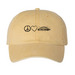 Hastings Progressives ? Hat, a Mustard Printed Pigment Dye Baseball Cap