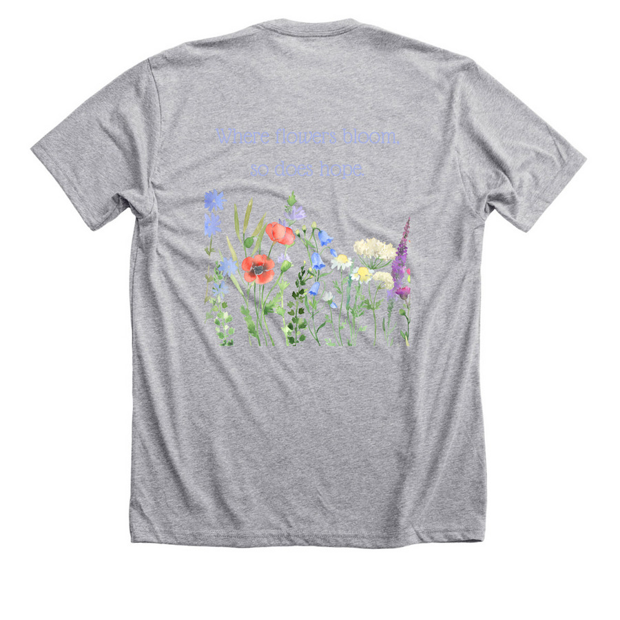 SUNY Upstate Spring Shirt, a Athletic Heather Premium Unisex Tee (back-view)