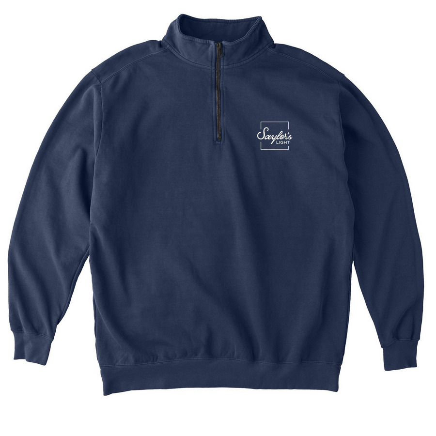 Winter Styles, a True Navy Comfort Colors Quarter Zip Pullover