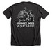 Service Dogs Save Lives, a Dark Grey Heather Premium Unisex Tee (back-view)