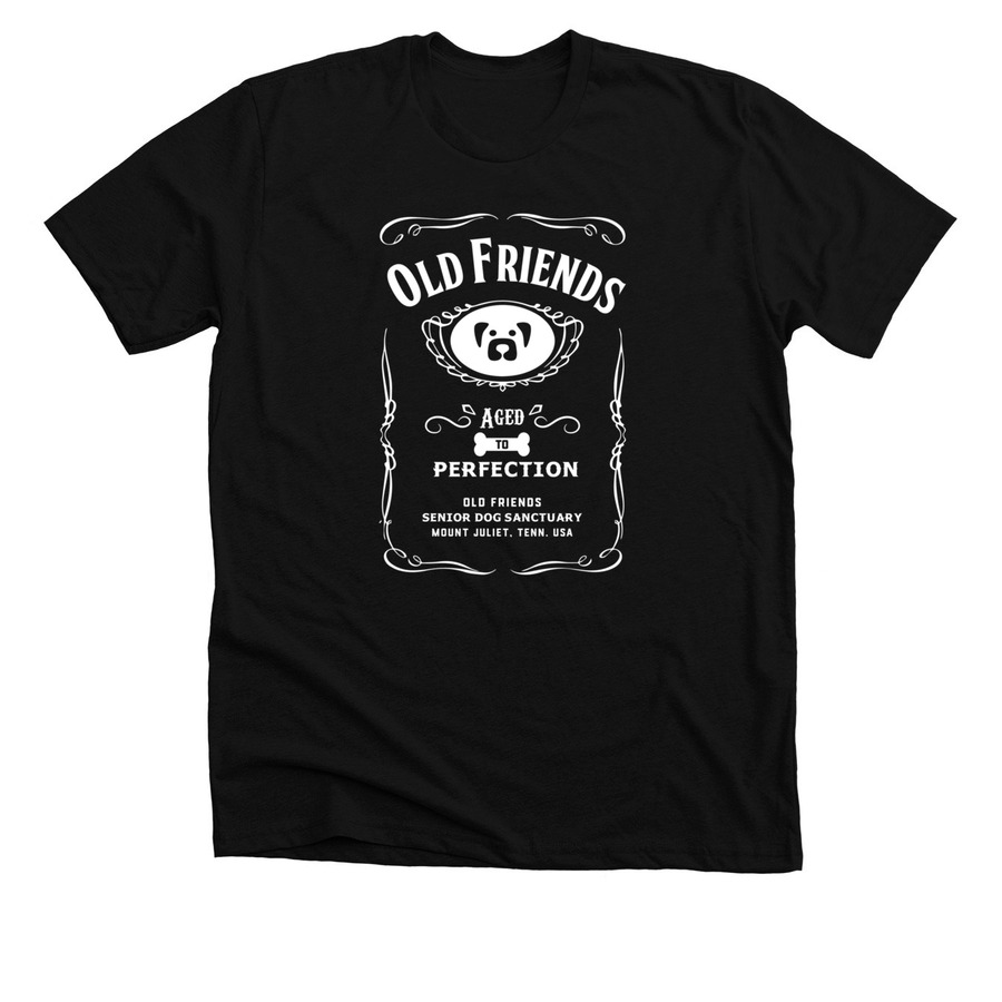 Aged to Perfection, a Solid Black Blend Premium Unisex Tee